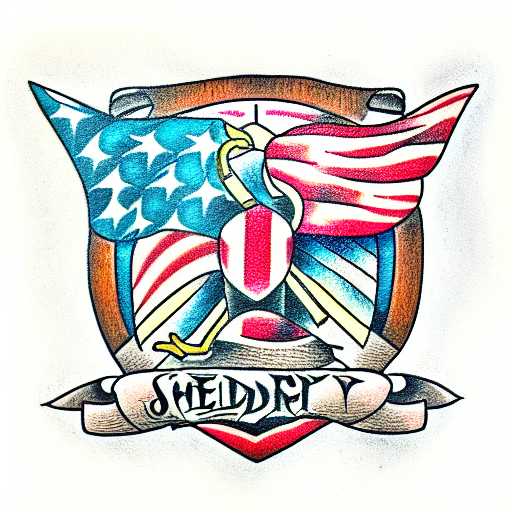 Shield tattoo design idea