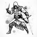 assassins creed tattoo design idea