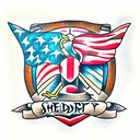 Shield tattoo design idea