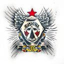 Shield tattoo design idea