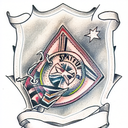 Shield tattoo design idea