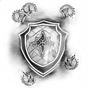 Shield tattoo design idea