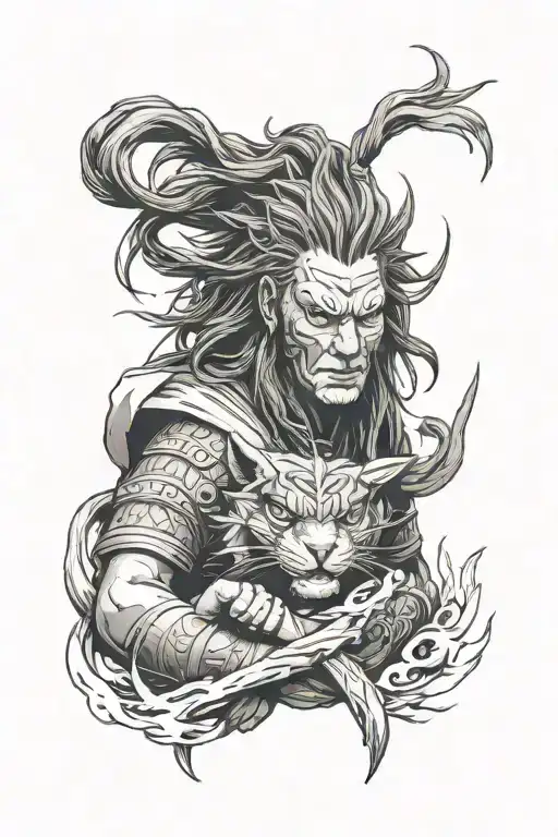 Madara calm tattoo design idea