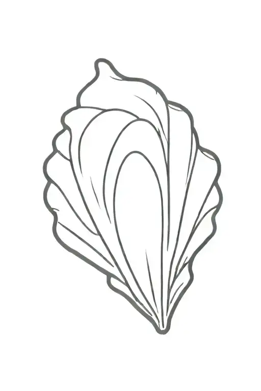 seashell tattoo design idea