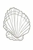 seashell tattoo design idea