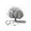 Olive tree tattoo design idea