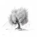 Olive tree tattoo design idea