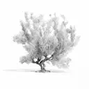 Olive tree tattoo design idea