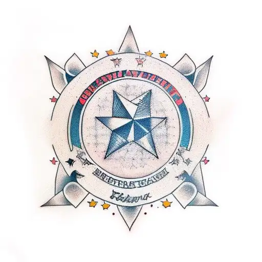 estrela de davi tattoo design idea