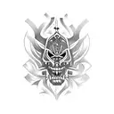 wine tattoo design idea