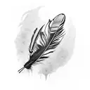 crow feather full arm tattoo design idea