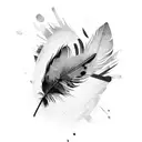 crow feather full arm tattoo design idea