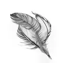 crow feather full arm tattoo design idea
