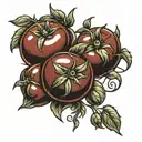 Tomatoes tattoo design idea