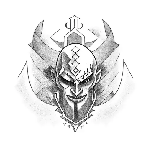 kratos tattoo design idea
