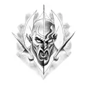 kratos tattoo design idea