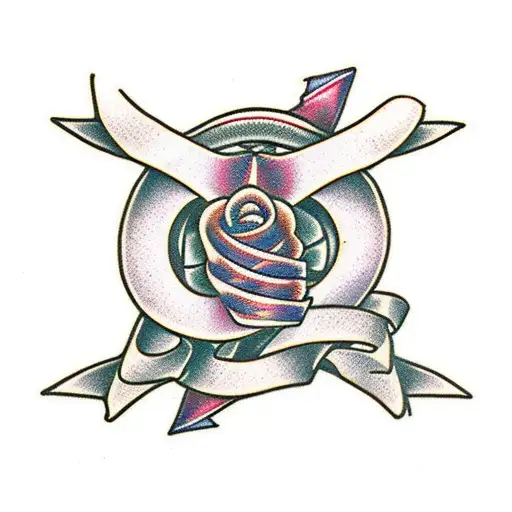 Breast cancer ribbon  tattoo design idea