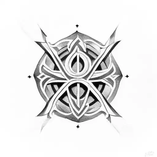 the Cross of Agadez (most famous among the emblems of the Tuareg - representing a nomadic enclave of Niger) tattoo design idea