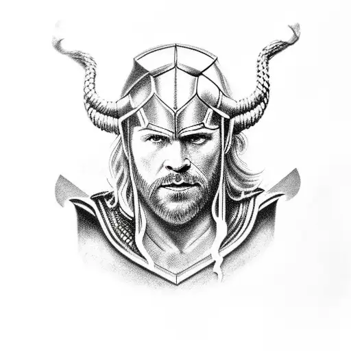 thor odin  tattoo design idea