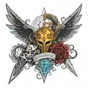 stormlight archives black sword  tattoo design idea