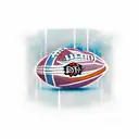 american football tattoo design idea