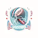 american football tattoo design idea