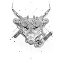 circuitry tattoo design idea