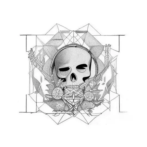 A tatoo of a vinyle with cover of 8 albums: - Between Two Lungs, Florence and the Machine - Weird, Yungblud - Halcyon Da tattoo design idea