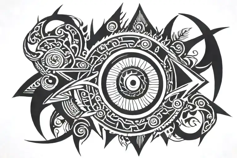 sharingan eye tattoo design idea