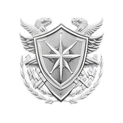 world war 2 with RAVC cap badge tattoo design idea