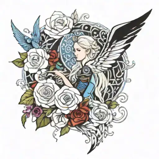 throne of glass Manon blackbeak  tattoo design idea