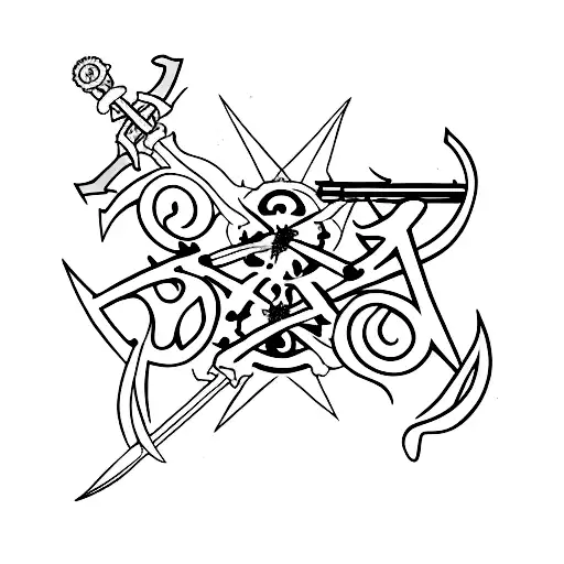 Zoro's three swords tattoo design idea