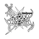 Zoro's three swords tattoo design idea