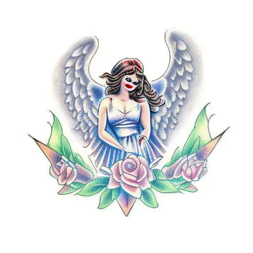 name angel tattoo designs
