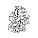 letters J and S tattoo design idea