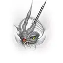 Elf delas  tattoo design idea