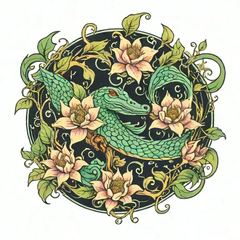 swamp tattoo design idea