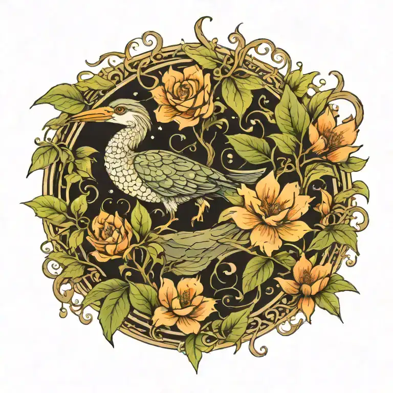 swamp tattoo design idea