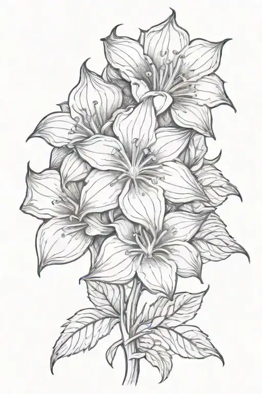 moonflower tattoo design idea