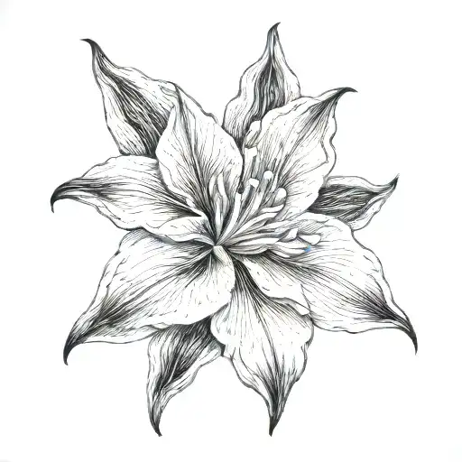 moonflower tattoo design idea