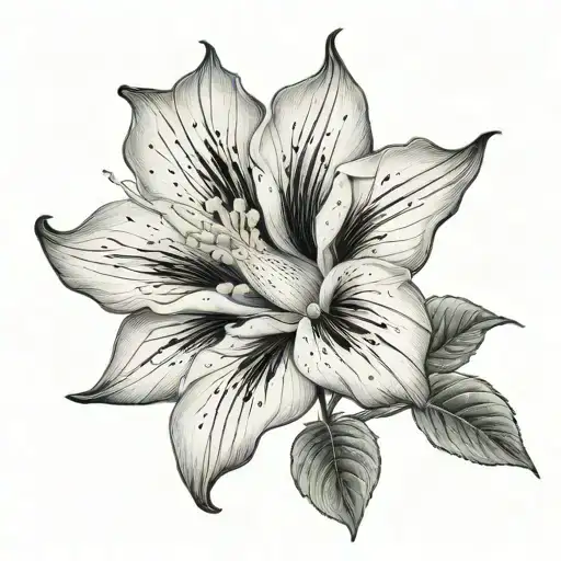 moonflower tattoo design idea
