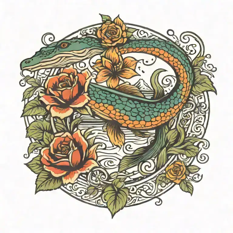 swamp tattoo design idea