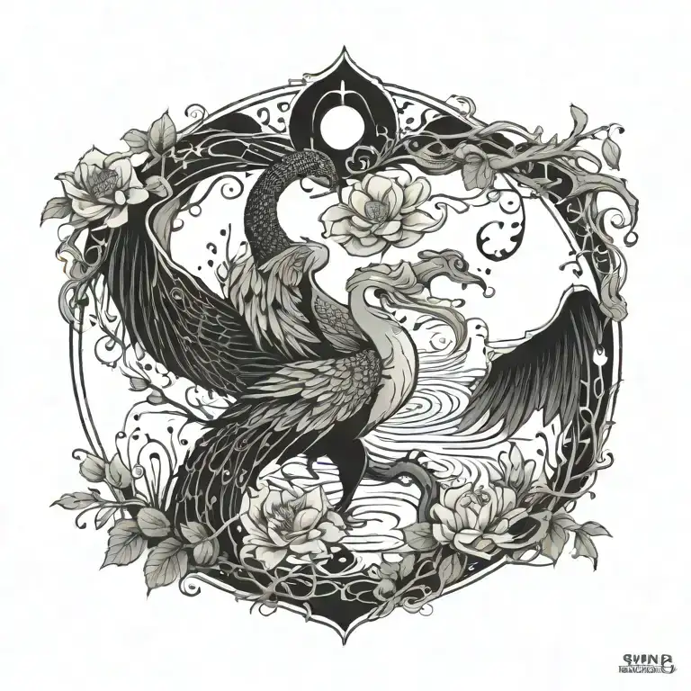 swamp tattoo design idea