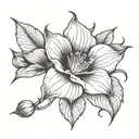 moonflower tattoo design idea