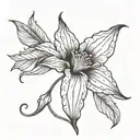 moonflower tattoo design idea