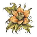 moonflower tattoo design idea