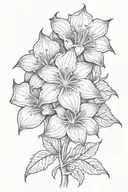 moonflower tattoo design idea