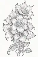 moonflower tattoo design idea
