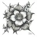 moonflower tattoo design idea