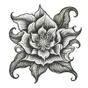 moonflower tattoo design idea